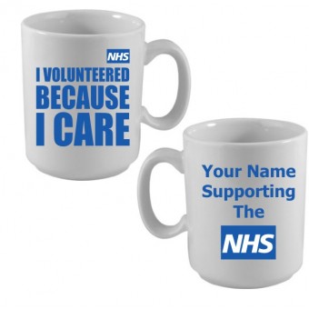 Support the NHS Mug - I VOLUNTEERED Design